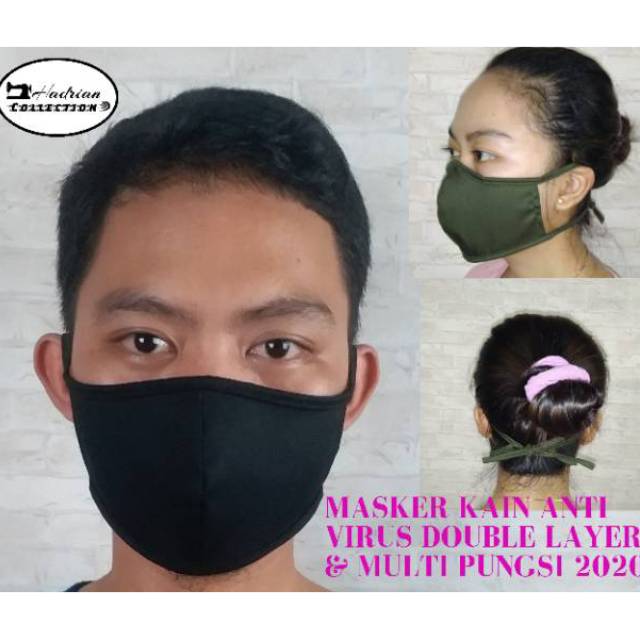 MASKER KAIN POLOS 2 PLAY UNISEX