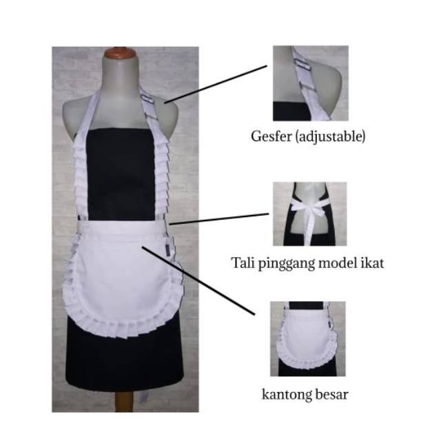 Celemek / Apron Renda Kombinasi