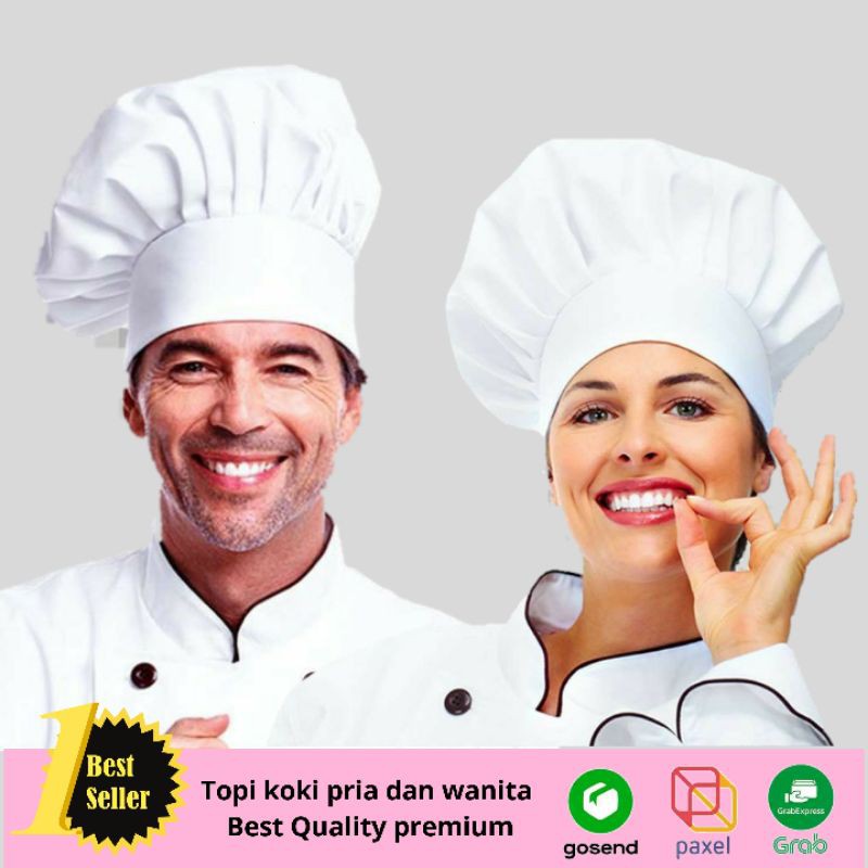 Topi koki topi chef grosir murah best quality premium.